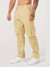 Solid Casual Cargo Pants