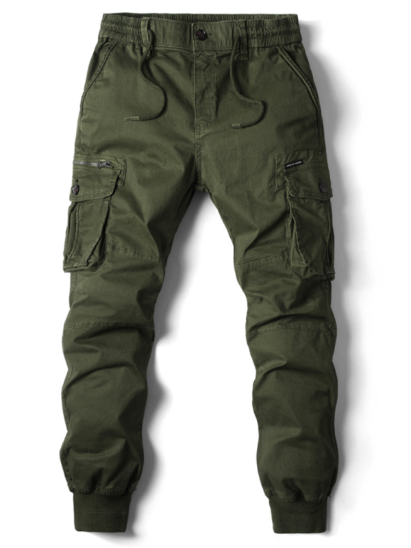 Casual Solid Cargo Pants