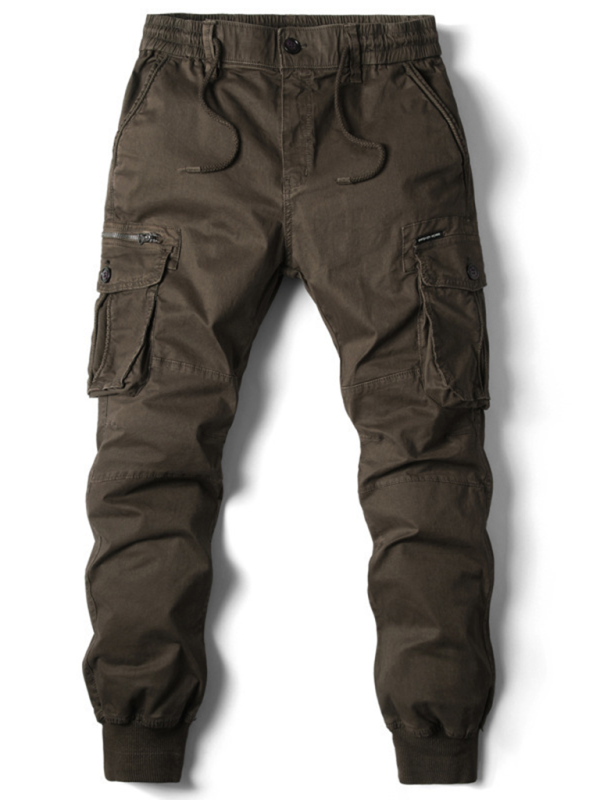 Casual Solid Cargo Pants