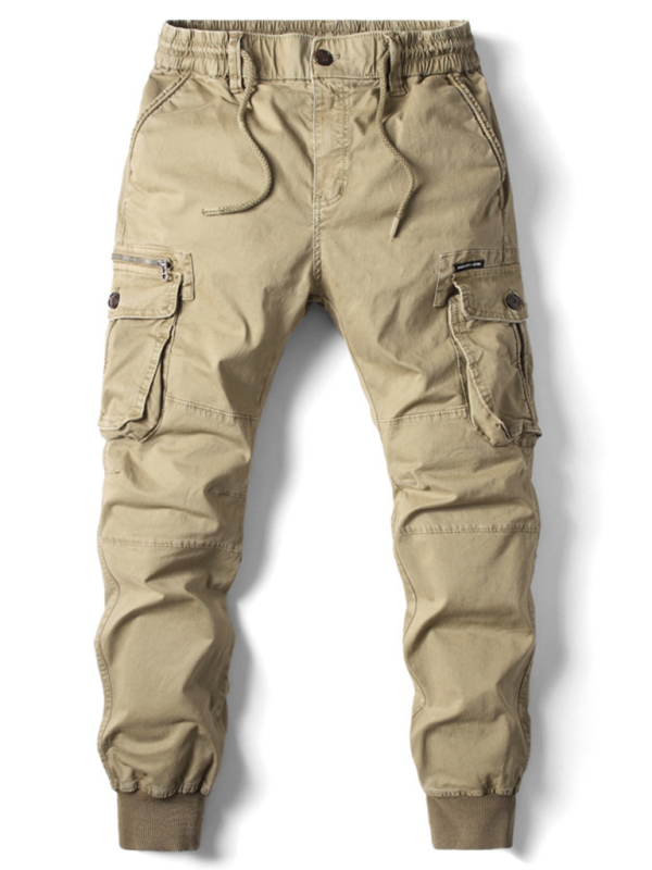 Casual Solid Cargo Pants