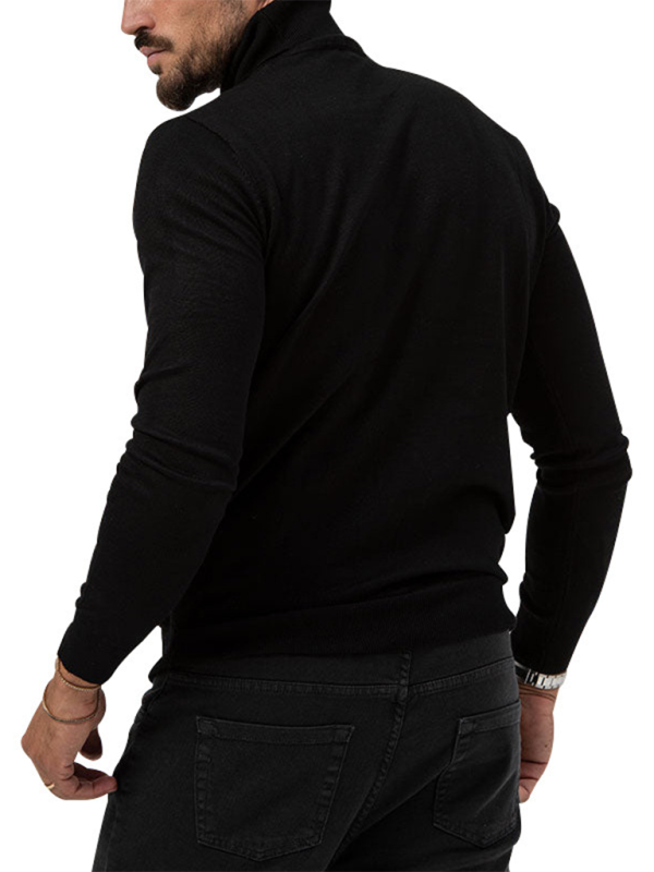 Simple Collared Long-sleeve T-shirt