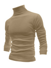 Simple Collared Long-sleeve T-shirt