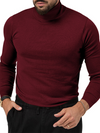 Simple Collared Long-sleeve T-shirt