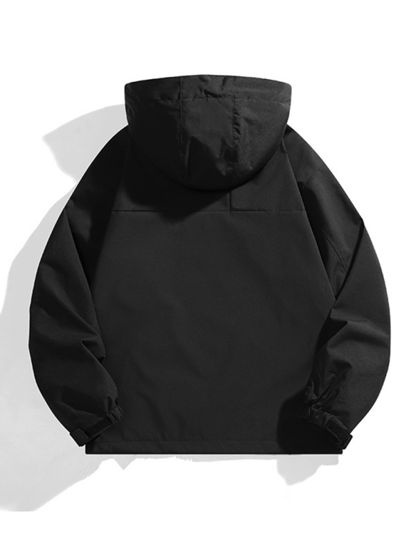 Waterproof Windproof Jacket with Removable Hood