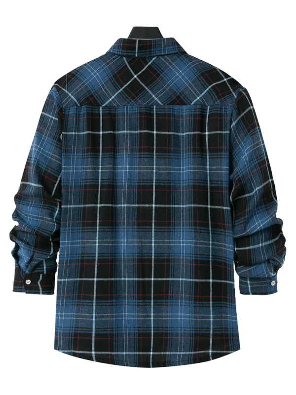 Plaid Long-Sleeved Casual Shirt