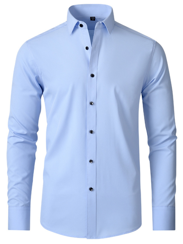 Non-Iron Wrinkle-Resistant Long-Sleeve Shirt