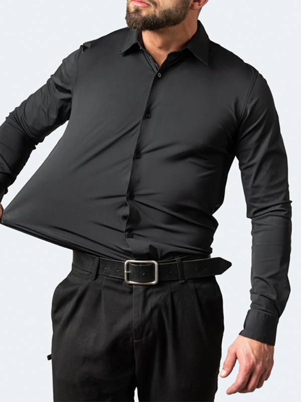 Non-Iron Wrinkle-Resistant Long-Sleeve Shirt