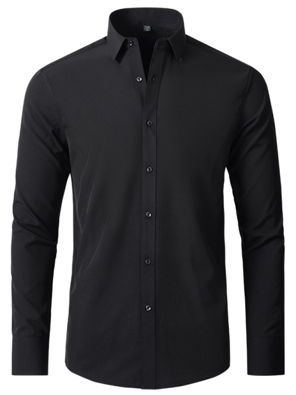 Non-Iron Wrinkle-Resistant Long-Sleeve Shirt