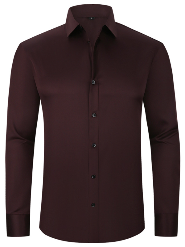 Non-Iron Wrinkle-Resistant Long-Sleeve Shirt