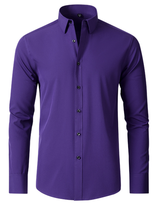 Non-Iron Wrinkle-Resistant Long-Sleeve Shirt