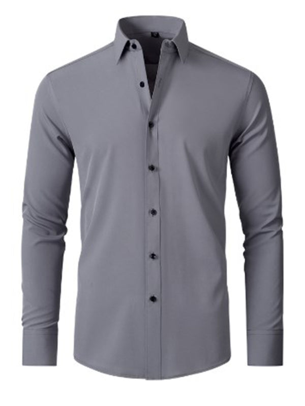 Non-Iron Wrinkle-Resistant Long-Sleeve Shirt