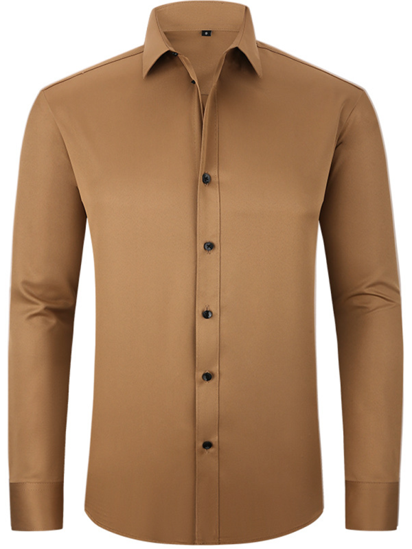 Non-Iron Wrinkle-Resistant Long-Sleeve Shirt