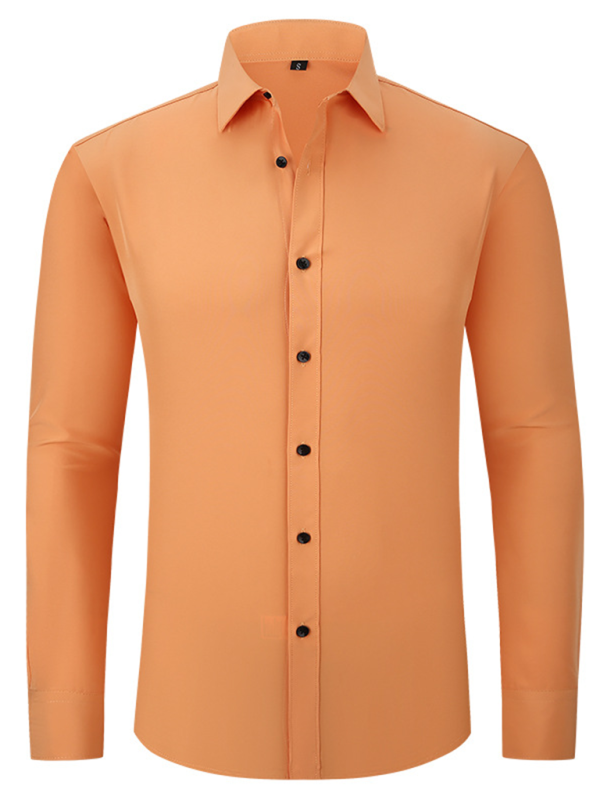 Non-Iron Wrinkle-Resistant Long-Sleeve Shirt