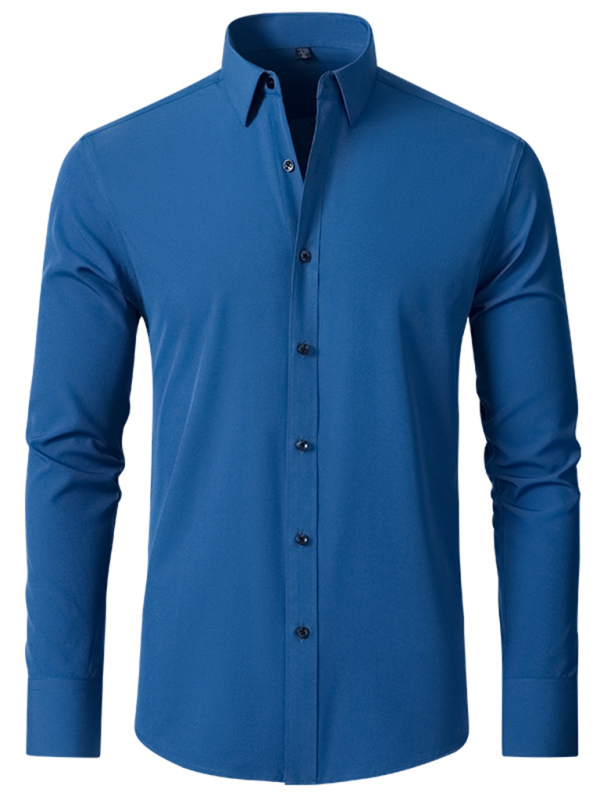 Non-Iron Wrinkle-Resistant Long-Sleeve Shirt