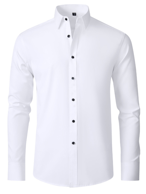 Non-Iron Wrinkle-Resistant Long-Sleeve Shirt