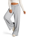 Solid Wide Leg Casual Pants