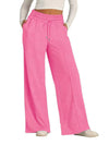 Solid Wide Leg Casual Pants