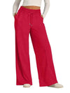 Solid Wide Leg Casual Pants