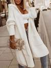 Hooded Wool Sweater Coat