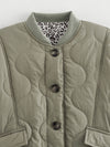 Quilted Leopard Retro Casual Jacket