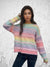 Rainbow Gradient Stripe Mohair Sweater