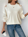 Casual Hollow Stitched Top