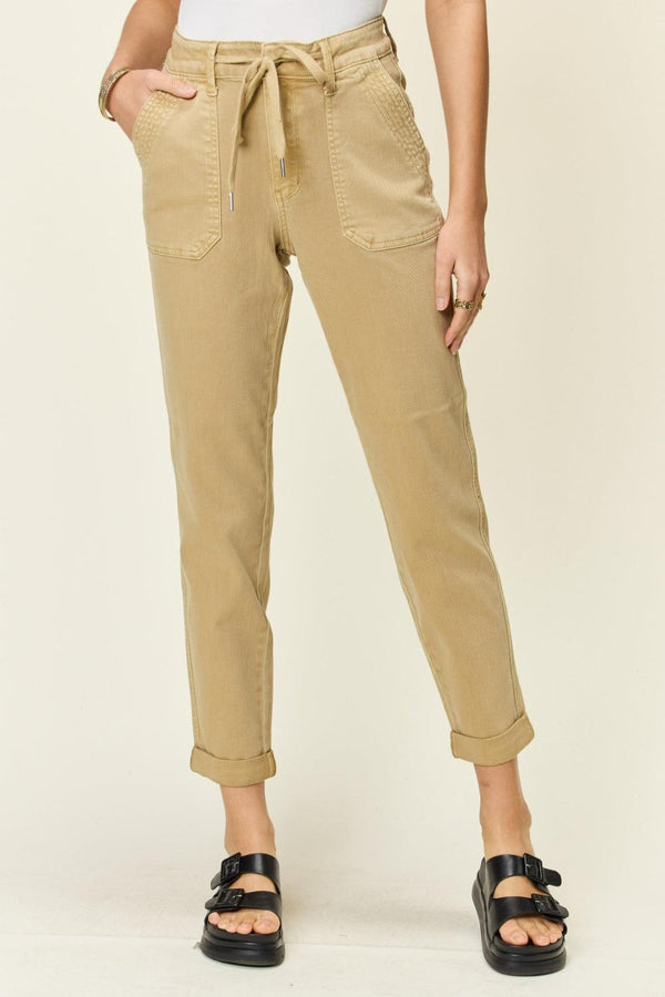 Judy Blue Full Size High Waist Jogger Jeans - Cocoa Yacht Club