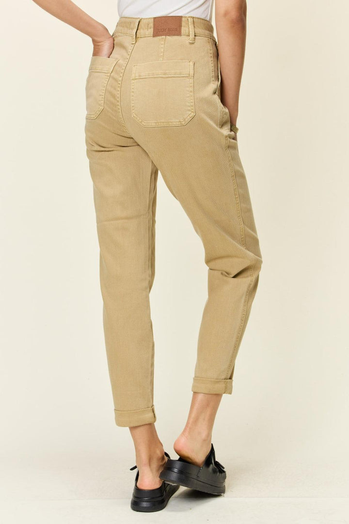 Judy Blue Full Size High Waist Jogger Jeans - Cocoa Yacht Club