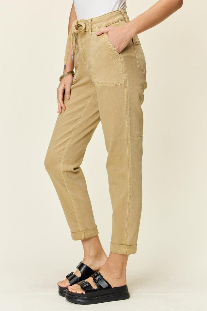Judy Blue Full Size High Waist Jogger Jeans - Cocoa Yacht Club