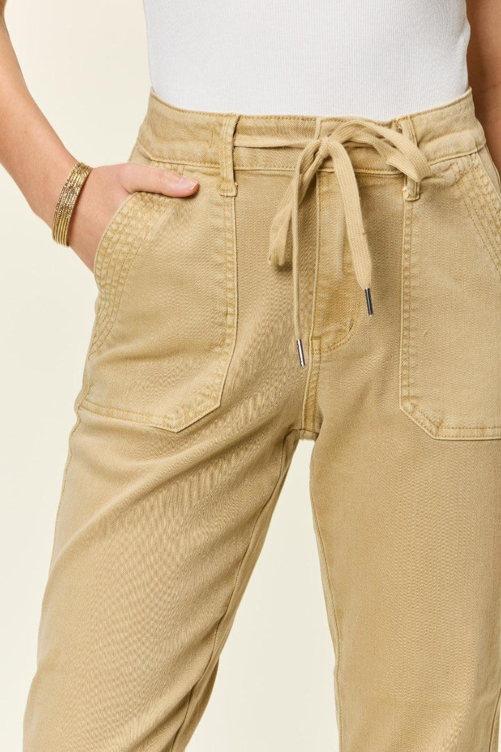 Judy Blue Full Size High Waist Jogger Jeans - Cocoa Yacht Club