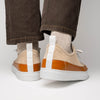 LANDO Sueded Calfskin Sneaker Taupe
