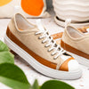 LANDO Sueded Calfskin Sneaker Taupe