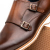 Hand Burnished Italian Calfskin Monkstrap, Brown