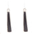 Line Black Onyx Sterling Silver Drop Earrings