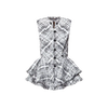 Louis Vuitton Sleeveless Graphic Tweed Flounce Jacket