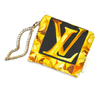 Au Fils du Temps Logo Vintage Silk Scarf Wristlet Bag
