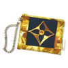 Au Fils du Temps Logo Vintage Silk Scarf Wristlet Bag