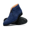 Suede Calfskin Chukka Boot, Navy