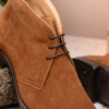 Suede Calfskin Chukka Boot, Tobacco