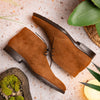 Suede Calfskin Chukka Boot, Tobacco