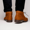 Suede Calfskin Chukka Boot, Tobacco