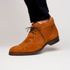 Suede Calfskin Chukka Boot, Tobacco