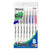 Assorted Color Stick Pen w/ Cushion Grip (8/Pack)