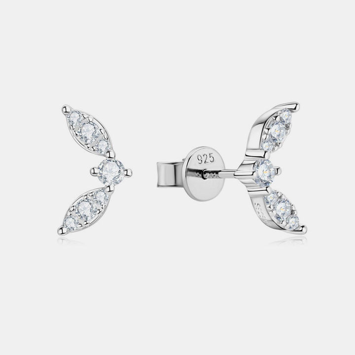Moissanite 925 Sterling Silver Stud Earrings - Cocoa Yacht Club
