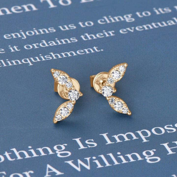 Moissanite 925 Sterling Silver Stud Earrings - Cocoa Yacht Club