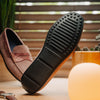 Sueded Calfskin with Crocodile Driver Candy