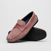 Sueded Calfskin with Crocodile Driver Candy