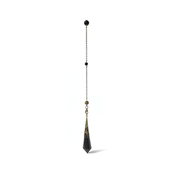 Natural Obsidian Crystal Divination Pendulum