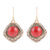 Nomad Red Howlite Earrings