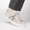 OLYMPIAS Genuine Python and Italian Sueded Goatskin, Grey